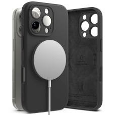 Ringke Silikoninis MagSafe iPhone 16 Pro Dėklas - Juodas