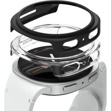Samsung Galaxy Watch 8 44mm dėklų komplektas Ringke Slim 2 vnt. – skaidrus / matinės juodos