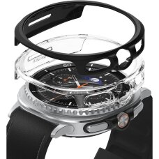 Samsung Galaxy Watch 8 Classic 46mm dėklų rinkinys Ringke Slim 2vnt – skaidrus ir matinės juodos spalvos