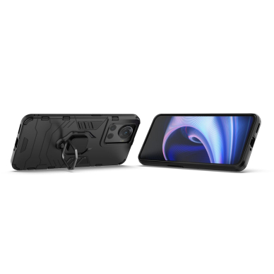 Dėklas Ring Armor armored hybrid OnePlus Ace Juodas 5 Dėklas Ring Armor armored hybrid OnePlus Ace Juodas 5
