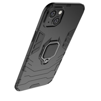 Akcija! Dėklas Ring Armor iPhone 14 Pro Juodas  14