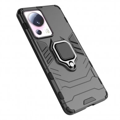 Dėklas Ring Armor Xiaomi 13 Lite Juodas 14 Dėklas Ring Armor Xiaomi 13 Lite Juodas 14