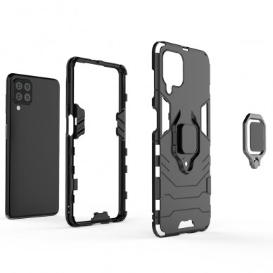 Dėklas Ring Armor Case Samsung Galaxy A22 4G mėlynas 2 Dėklas Ring Armor Case Samsung Galaxy A22 4G mėlynas 2