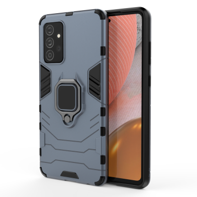 Dėklas Ring Armor Case Kickstand Tough Rugged Samsung Galaxy A72 4G Mėlynas 1 Dėklas Ring Armor Case Kickstand Tough Rugged Samsung Galaxy A72 4G Mėlynas 1