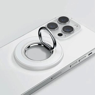 Magnetinis stovas Ring SODI StandBM-350 su MagSafe, dvipusis – baltas 1 Magnetinis stovas Ring SODI StandBM-350 su MagSafe, dvipusis – baltas 1