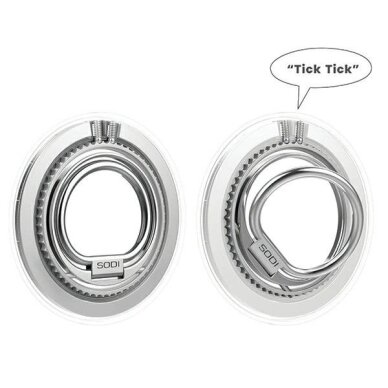 Magnetinis stovas Ring SODI StandBM-350 su MagSafe, dvipusis – baltas 2 Magnetinis stovas Ring SODI StandBM-350 su MagSafe, dvipusis – baltas 2