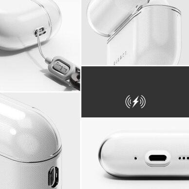 AirPods Pro 3 Ringke Air dėklas – skaidrus 2 AirPods Pro 3 Ringke Air dėklas – skaidrus 2