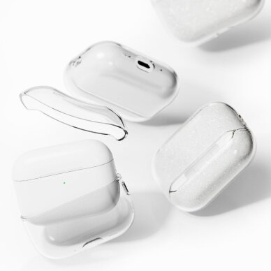 AirPods Pro 3 Ringke Air dėklas – skaidrus su blizgučiais 1 AirPods Pro 3 Ringke Air dėklas – skaidrus su blizgučiais 1