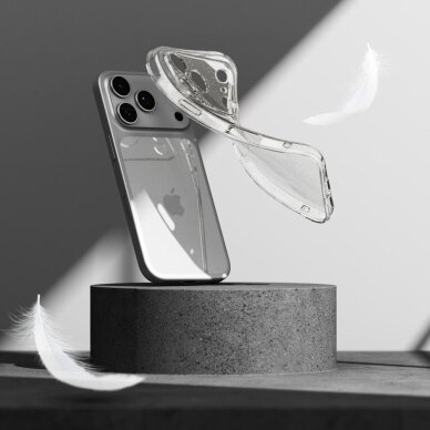 iPhone 17 Pro Max dėklas Ringke Air – skaidrus su blizgučiais 5