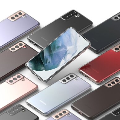 Akcija! Ringke Air Ultra-Thin plonas TPU dėklas Samsung Galaxy S21+ 5G (S21 Plus 5G) juodas (ARSG0041)  5