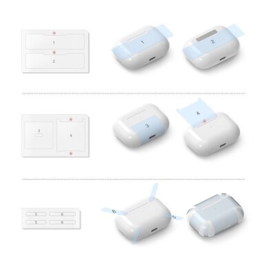 Akcija! *** pažeista pakuotė *** Ringke Airpods Case Patvarus Apsauginis Dėklas Airpods Pro Rožinis (Acec0014)   8