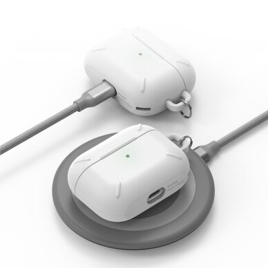 Akcija! *** pažeista pakuotė *** Ringke Airpods Case Patvarus Apsauginis Dėklas Airpods Pro Rožinis (Acec0014)   9