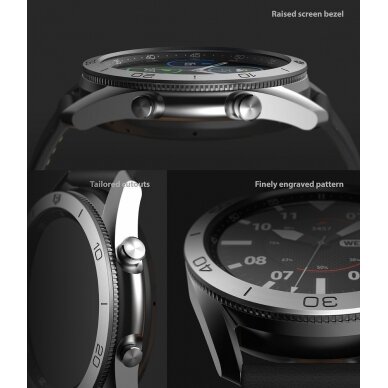 Rėmelis Ringke Bezel Styling case frame envelope ring Samsung Galaxy Watch 3 45mm Juodas (GW3-45-61) 7
