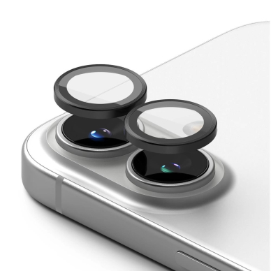 Ringke kameros rėmelio apsauga (2 vnt.) skirtas iPhone 16 / 16 Plus – juoda 1
