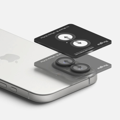Ringke kameros rėmelio apsauga (2 vnt.) skirtas iPhone 16 / 16 Plus – juoda 3