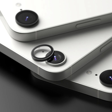 Ringke kameros rėmelio apsauga (2 vnt.) skirtas iPhone 16e – juoda 4