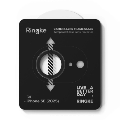 Ringke kameros rėmelio apsauga (2 vnt.) skirtas iPhone 16e – juoda 5
