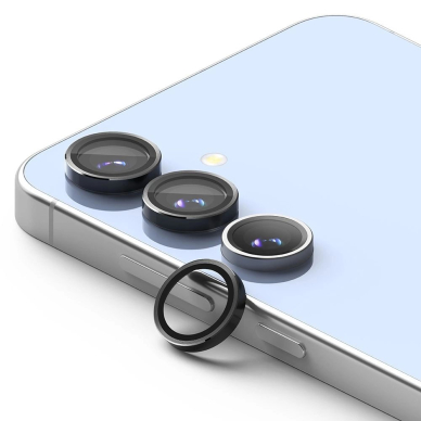 Ringke kameros rėmelio apsauga (2 vnt.) skirtas Samsung Galaxy S24 FE – juoda 2