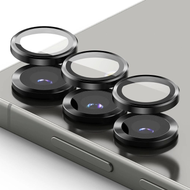 Ringke kameros rėmelio apsauga (2 vnt.) skirtas Samsung Galaxy S25 – juoda 1