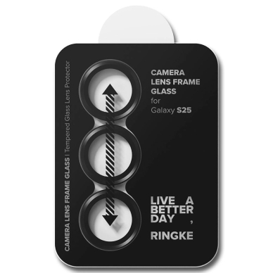 Ringke kameros rėmelio apsauga (2 vnt.) skirtas Samsung Galaxy S25 – juoda 3