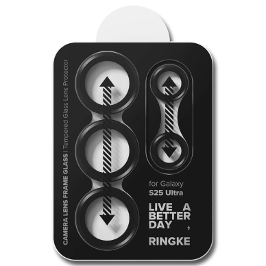 Ringke kameros rėmelio apsauga (2 vnt.) skirtas Samsung Galaxy S25 Ultra – juoda 5