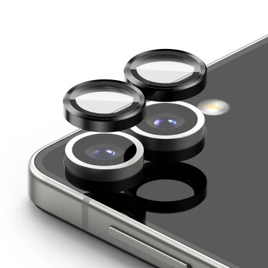 Samsung Galaxy Z Flip 7 Ringke Camera Frame Protector kameros apsauga, 2 vnt. – juoda 1 Samsung Galaxy Z Flip 7 Ringke Camera Frame Protector kameros apsauga, 2 vnt. – juoda 1