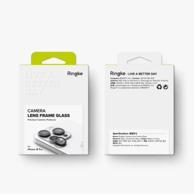 Ringke kameros rėmelio apsauga skirtas iPhone 15 Pro Max – juoda 9