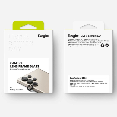 Ringke kameros rėmelio apsauga skirtas Samsung Galaxy S24 Ultra – juoda 6