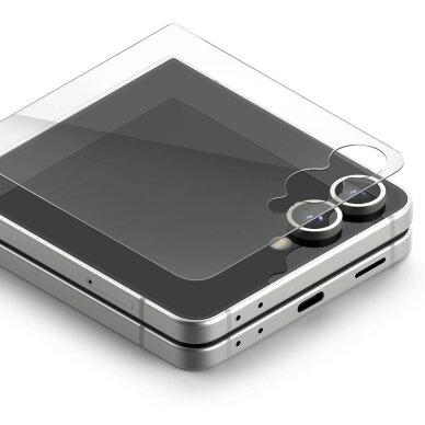 Samsung Galaxy Z Flip 7 Ringke Cover Display Easy Slide grūdintas stiklas, 2 vnt. – skaidrus 1