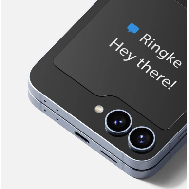 Samsung Galaxy Z Flip 6 Ringke viršelio ekrano grūdintas stiklas, 2 vnt. 2 Samsung Galaxy Z Flip 6 Ringke viršelio ekrano grūdintas stiklas, 2 vnt. 2