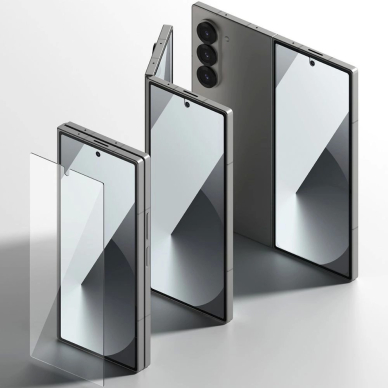 Samsung Galaxy Z Fold 6 Ringke viršelio ekrano grūdintas stiklas – skaidrus 3