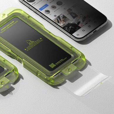 iPhone 17 Air Ringke Easy Slide 2-pack privatumo stiklas – juodas 4 iPhone 17 Air Ringke Easy Slide 2-pack privatumo stiklas – juodas 4