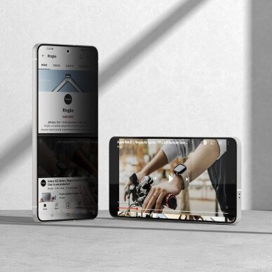 Samsung Galaxy S25 Edge Ringke Easy Slide 2-pack privatumo stiklas 2 Samsung Galaxy S25 Edge Ringke Easy Slide 2-pack privatumo stiklas 2