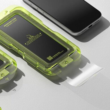 iPhone 17 Pro Ringke Easy Slide grūdintas stiklas (2 vnt.) – juodas 3 iPhone 17 Pro Ringke Easy Slide grūdintas stiklas (2 vnt.) – juodas 3