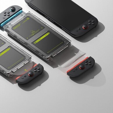 Nintendo Switch 2 Ringke Easy Slide 2-pack grūdintas stiklas – skaidrus 3