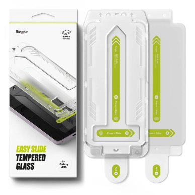 Ringke Easy Slide grūdintas stiklas (2 vnt.) skirtas Samsung Galaxy A36 5G – skaidrus 6