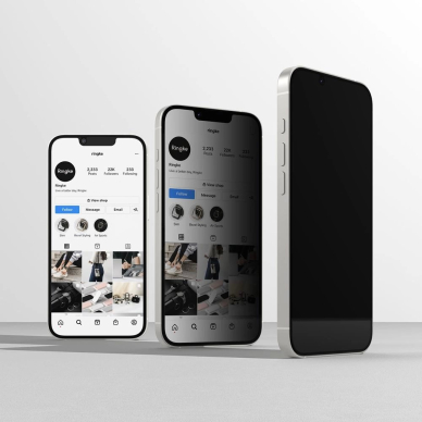 Ringke Easy Slide privatumo stiklas (2 vnt.) skirtas iPhone 13 / 13 Pro / 14 / 16e 1 Ringke Easy Slide privatumo stiklas (2 vnt.) skirtas iPhone 13 / 13 Pro / 14 / 16e 1