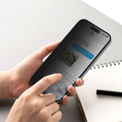 Ringke Easy Slide privatumo stiklas (2 vnt.) skirtas iPhone 15 / 16 5