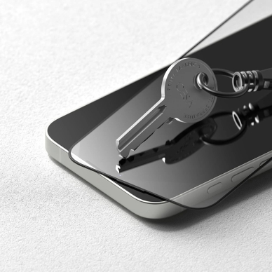 Ringke Easy Slide grūdintas stiklas (2 vnt.) skirtas iPhone 13 / 13 Pro / 14 / 16e – skaidrus 4