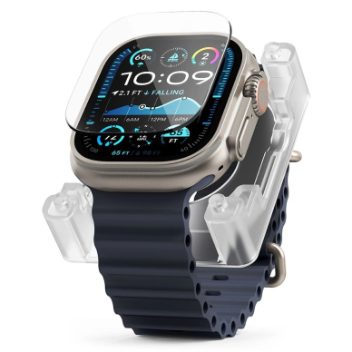 Ringke Easy Slide grūdintas stiklas skirtas Apple Watch Ultra 1/2 49mm – skaidrus 1