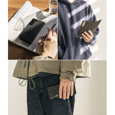 Dėklas Ringke Folio Signature Flip Leather Samsung Galaxy S22 Plus Juodas (FSS118R262) 1 Dėklas Ringke Folio Signature Flip Leather Samsung Galaxy S22 Plus Juodas (FSS118R262) 1