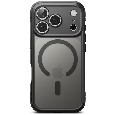 iPhone 17 Pro dėklas Ringke Fusion Bold Magnetic MagSafe – matinės juodos spalvos 2