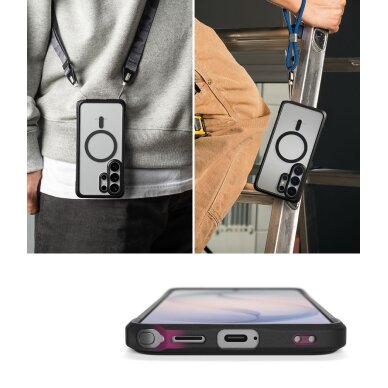 Samsung Galaxy S26 Ultra Ringke Fusion Bold Magnetic MagSafe dėklas – juodas skaidrus 5