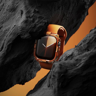 Ringke Fusion Bumper Dėklas skirtas Apple Watch 10 46mm - Juodas 4