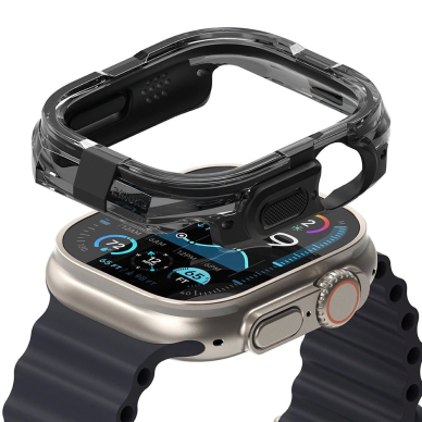 Ringke Fusion Bumper Dėklas skirtas Apple Watch Ultra 49mm - Juodas
