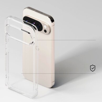 Google Pixel 10 Plus XL dėklas Ringke Fusion – skaidrus 3