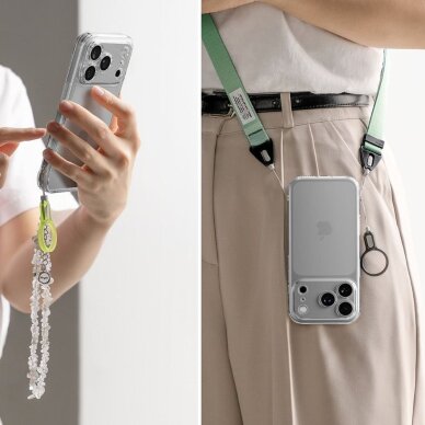 iPhone 17 Pro Max dėklas Ringke Fusion – skaidrus 6