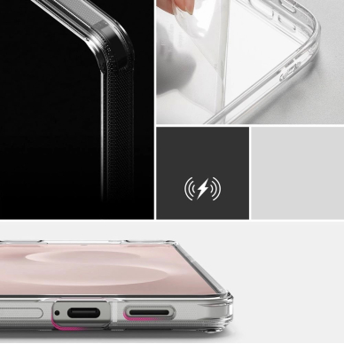 Samsung Galaxy S25 Edge Ringke Fusion dėklas - skaidrus 4