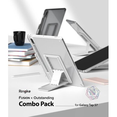 Akcija! Dėklas Ringke Fusion Combo Outstanding TPU Samsung Galaxy Tab S7 11' su kojele (FC475R40) 1 Akcija! Dėklas Ringke Fusion Combo Outstanding TPU Samsung Galaxy Tab S7 11' su kojele (FC475R40) 1
