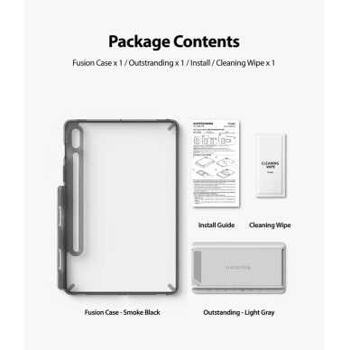 Akcija! Dėklas Ringke Fusion Combo Outstanding TPU Samsung Galaxy Tab S7 11' su kojele (FC475R40) 10 Akcija! Dėklas Ringke Fusion Combo Outstanding TPU Samsung Galaxy Tab S7 11' su kojele (FC475R40) 10